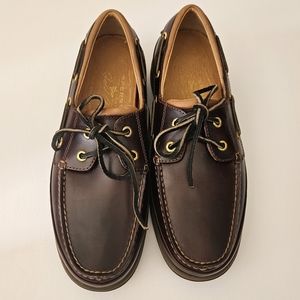 Sperry Top Sider ASV 2-Eye Gold Cup Shoes Sz 8.5  Boat Shoes Genuine Leather